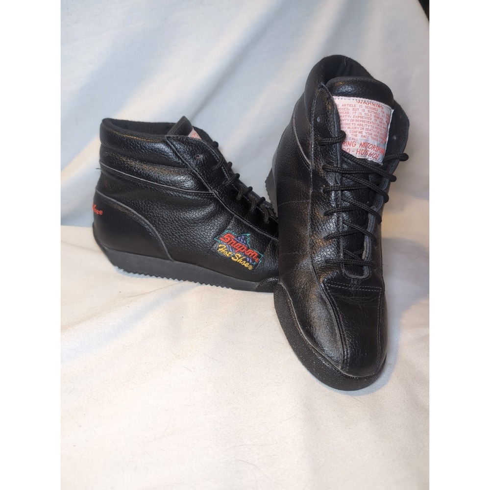 Vintage Snap-On Tools Hot Shoe 1037M Black Leather Racing Shoes Size 9.5 Men